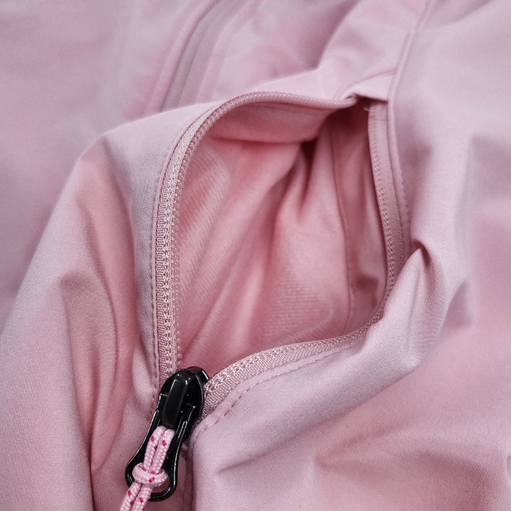 Columbia Light & Dark Pink Hooded Wind Water Resistant Softshell Stretch Jacket - Picture 10 of 11